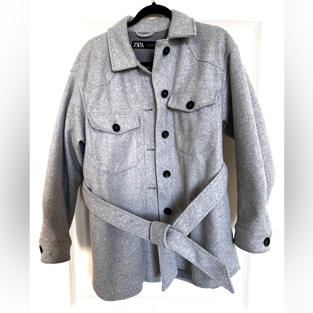 Zara Shacket with Belt